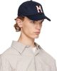 Moncler Moncler Navy Cotton Gabardine Baseball Cap - 2