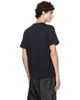 Moncler Moncler Navy Double Leather Logo T-shirt - 3
