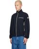 Moncler Moncler Navy Fourioun Cotton Blend Short Jacket - 4