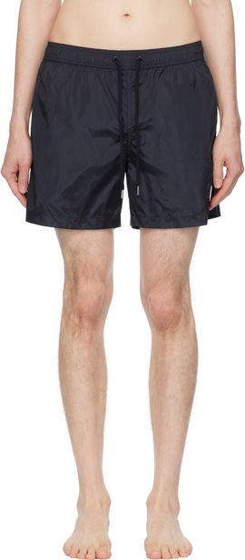 Moncler Moncler Navy Logo Patch Swim Shorts