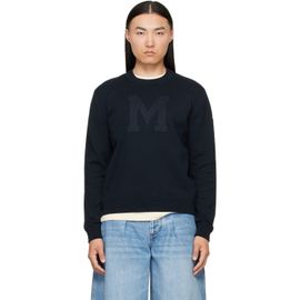 Moncler Moncler Navy Monogram Cotton Blend Sweater