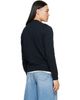 Moncler Moncler Navy Monogram Cotton Blend Sweater - 3