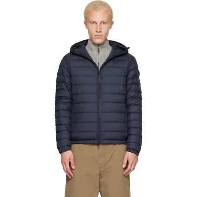 Moncler Moncler Navy Solienn Hooded Short Down Jacket