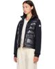 Moncler Moncler Navy Zip Up Cotton Fleece Down Cardigan - 4