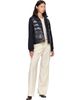 Moncler Moncler Navy Zip Up Cotton Fleece Down Cardigan - 5