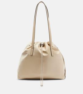 Moncler Moncler New Trick leather-trimmed tote bag