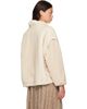 Moncler Moncler Off-White Chardonneret Faux-Fur Jacket - 3