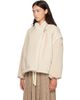 Moncler Moncler Off-White Chardonneret Faux-Fur Jacket - 4