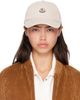 Moncler Moncler Off-White Corduroy Baseball Cap - 1
