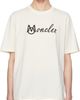 Moncler Moncler Off-White Embroidered Varsity Logo Cotton T-shirt - 1