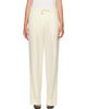Moncler Moncler Off-White Gabardine Tailored Trousers - 1