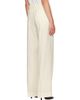 Moncler Moncler Off-White Gabardine Tailored Trousers - 3