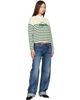 Moncler Moncler Off-White Striped Wool Sweater - 4