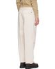 Moncler Moncler Off-White Tailored Cotton Trousers - 3
