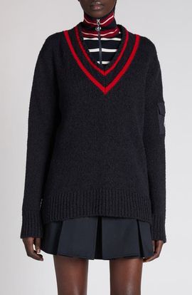 Moncler Moncler Padded V-Neck Sweater