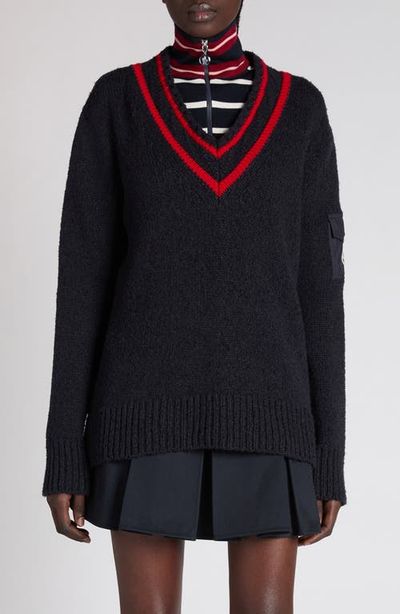 Moncler Moncler Padded V-Neck Sweater