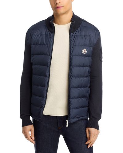 Moncler Moncler Padded Zip-Up Cotton Cardigan