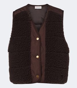 Moncler Moncler Paneled teddy vest
