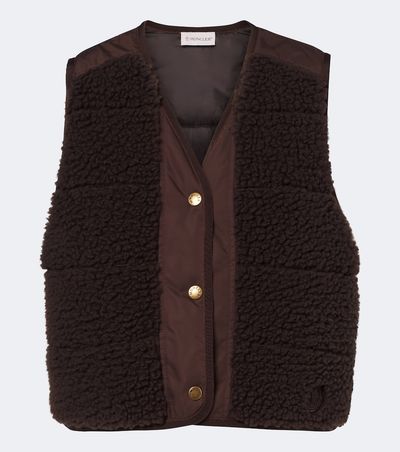 Moncler Moncler Paneled teddy vest