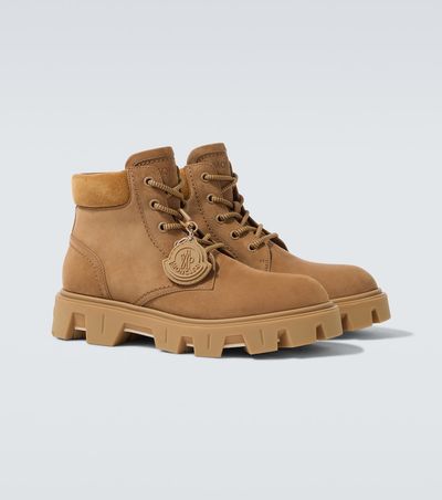 Moncler Moncler Peak City suede ankle boots