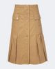 Moncler Moncler Pleated cotton-blend midi skirt - 1