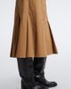 Moncler Moncler Pleated cotton-blend midi skirt - 4