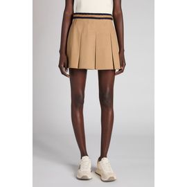 Moncler Moncler Pleated Cotton Stretch Gabardine Miniskirt