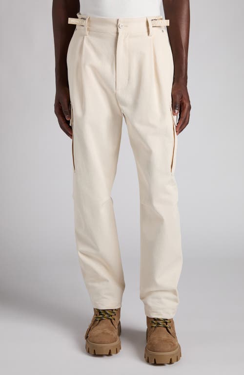 Moncler Moncler Pleated Cotton Stretch Twill Cargo Trousers