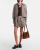 Moncler Moncler Pleated gingham cotton-blend miniskirt - 2