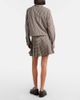 Moncler Moncler Pleated gingham cotton-blend miniskirt - 3