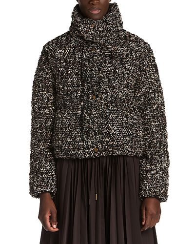 Moncler Moncler Poetique Mixed Media Down Jacket