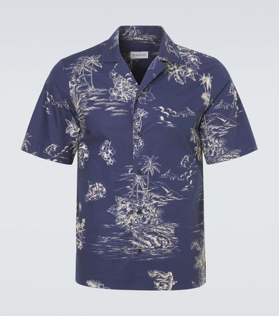Moncler Moncler Printed cotton bowling shirt