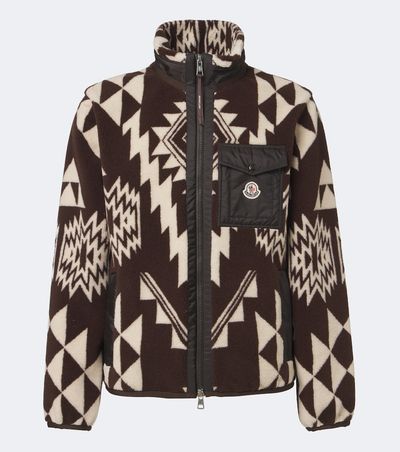 Moncler Moncler Printed fleece jacket