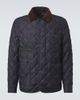 Moncler Moncler Quilted denim down jacket - 1