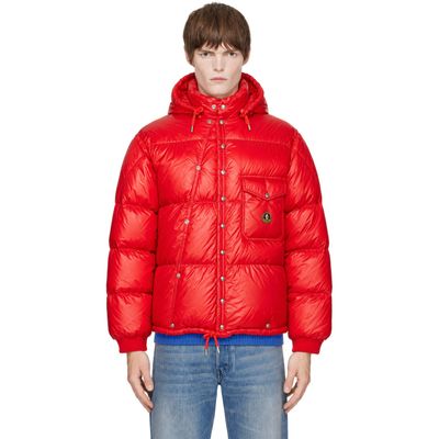 Moncler Moncler Red Karakorum Hooded Short Down Jacket