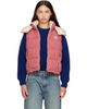 Moncler Moncler Red Niverolle Houndstooth Wool Blend Down Vest - 1