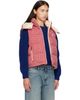 Moncler Moncler Red Niverolle Houndstooth Wool Blend Down Vest - 2