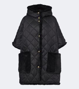 Moncler Moncler Reversible hooded quilted cape