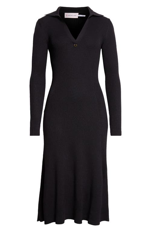 Moncler Moncler Rib Knit Long Sleeved Dress