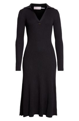 Moncler Moncler Rib Knit Long Sleeved Dress