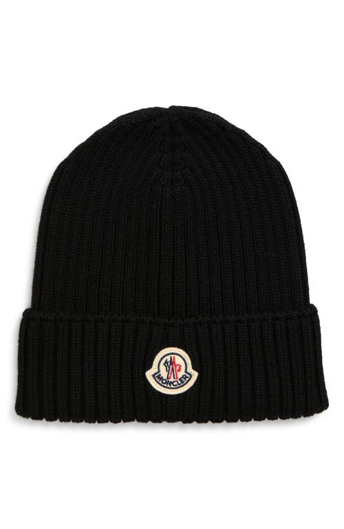 Moncler Moncler Rib Virgin Wool Beanie