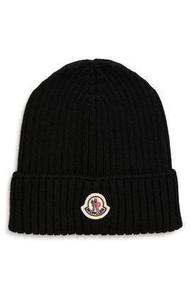 Moncler Moncler Rib Virgin Wool Beanie