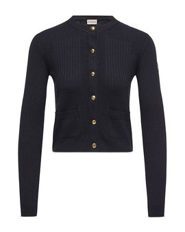 Moncler Moncler Ribbed Wool Blend Cardigan