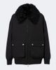Moncler Moncler Rougequeue shearling-trimmed down jacket - 1