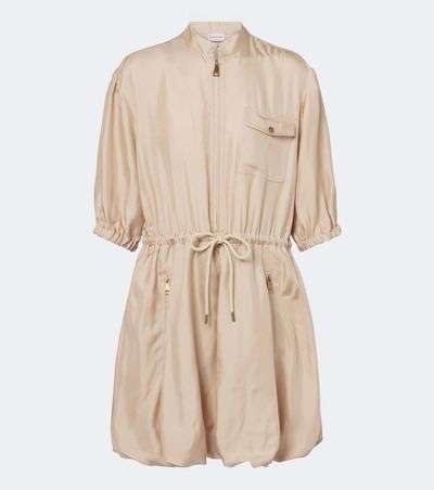 Moncler Moncler Silk zip-up minidress