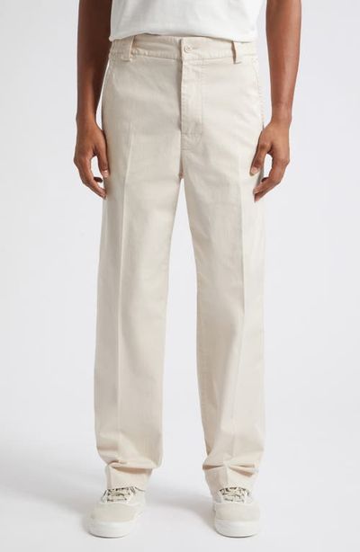 Moncler Moncler Stretch Cotton Straight Leg Pants