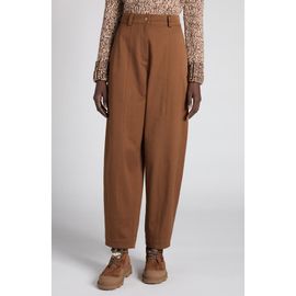 Moncler Moncler Stretch Cotton Twill Barrel Leg Ankle Trousers