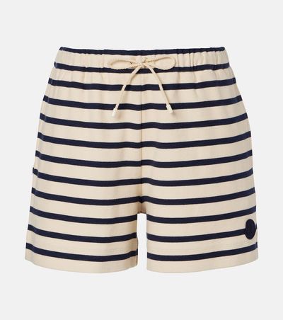 Moncler Moncler Striped cotton jersey shorts