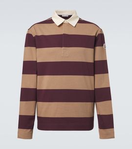 Moncler Moncler Striped cotton piquÃ© polo shirt
