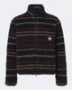 Moncler Moncler Striped wool-blend fleece zip-up cardigan - 1